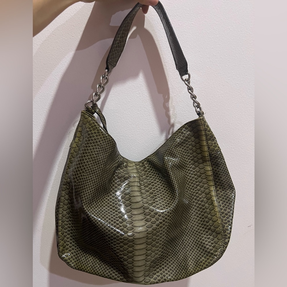 Calvin Klein snake print hobo bag
